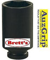 A87128 DL830ML 30MM 1" DR DRIVE 6 PT POINT DEEP IMPACT SOCKET AUZGRIP Manufactured from Chrome Molybdenum steel with manganese phosphate finish . Heavy Duty Industrial Quality