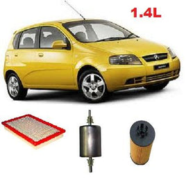 KIT2024  FILTER KIT HOLDEN BARINA  XC Petrol 4 1.4L Z14XEP  12/03-2005  OIL  AIR FILTERS LUBE SERVICE