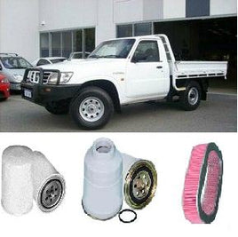 KIT4022 FILTER KIT NISSAN GU PATROL 4.2L PATROL GU SERIES TD42 ENG 6CYL 4.2L DIESEL ASPIRATED 1998-2002  FILTER SERVICE KIT OIL FUEL AIR FILTER P902765 RSK13