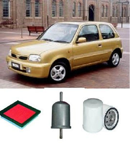 KIT4024  FILTER KIT NISSAN  MICRA AK11E   CG13DE ENG 4CYL 1.3L PETROL MPFI 1995-1998   OIL FUEL AIR FILTER SERVICE KIT