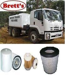 KIT2224 FILTER KIT ISUZU FVD34 FVD FVL FVL34 FVM FVM34 FVR FVR34 FVY34 FVY FVZ34 FVZ 6HK1 6HK1-TCS 7.8L 2008- OIL FUEL AIR LUBE FILTER FILTERS SET SERVICE KIT  ISUZU