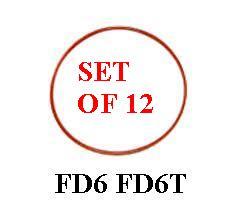 13205.007 SET OF 12 LINER SEALING ORING ORINGS ENGINE FD6 FD6T CMA CMA86 NISSAN UD 11026-Z5001