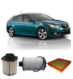 KIT2012  FILTER KIT HOLDEN  CRUZE 2.0L 4CYL TURBO DIESEL SOHC 2011-ON OIL FUEL AIR FILTERS LUBE SERVICE HOLDEN CRUZE CRUZE II JH 4CYL. 2.0L DIESEL LNP Z20D1 ENG 04/2011-ON