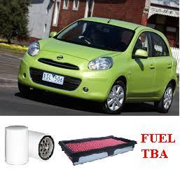 KIT4026  FILTER KIT NISSAN  MICRA K13 SERIES HR15 ENG 4CYL 1.5L PETROL MPFI 11/2010-ON OIL FUEL AIR FILTER SERVICE KIT