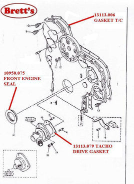 ZZZ 13113.079 GASKET FRONT TACHO DRIVE ON TIMING COVER  NISSAN UD   CWA CWA45 13068-95000 13068-96000 13068-96005 CK30 PE6 CK40 PD6T CW40 PD6T CW41 PD6T CV41 PD6T CGA46  PE6T CKA45 PE6T CKA46 PE6T CWA45 PE6T CWA46 PE6T CGA45 PE6T