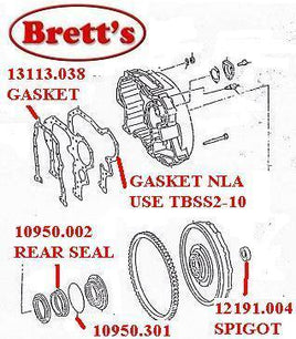 10950.002 SEAL REAR ENGINE  BLOCK 6D20 6D22 6D22-1A 6D22-0A FV458 FV418 FS428 3121233300 3A9110  AZ8854 AZ8854P A28854P