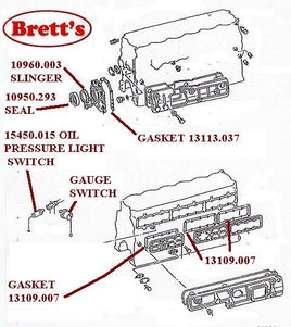 10950.293 SEAL FRONT ENGINE 6D20 6D22 6D22-1A 6D22-0A FV458 FV418 FS428 ME152473 ME060124 53A3701 BZ1335E BZ1335 B21355E 3A9115