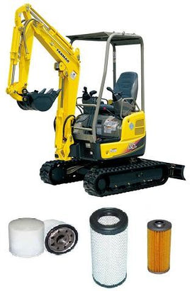 KITY003 FILTER KIT YANMAR VIO17 VIO-17 VI0-17  EXCAVATOR  OIL FUEL AIR  FILTER SERVICE LUBE SET KIT