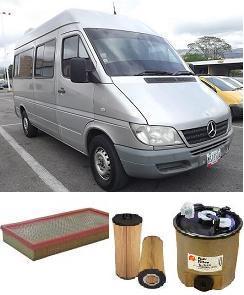 KIT9505 FILTER KIT M/BENZ SPRINTER 208 308 311 313 413 2000-2008 OM611 TURBO DIESEL 2.1L 2.2L CDI MERCEDES BENZ OIL FUEL AIR FILTER FILTERS SET KIT