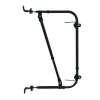 ZZZ CM2026 COMPLETE MIRROR BRACKET ASSY  Adjustable height for 11" to 18" Galvanized black powder coated Universal mounting brackets CM2026B