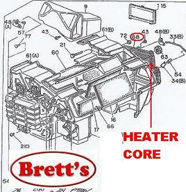 18704.201 HEATER CORE  SUIT ISUZU F SERIES MODELS  1986-1996   FSR11  FSR12     FSR32   FSS12  FTS12   FTR11   FTR12    FTR32  FVR13   FVM13   FVZ13   1835620660 1835620430 1835620580 1835620370 502700-0530  502700-0530F