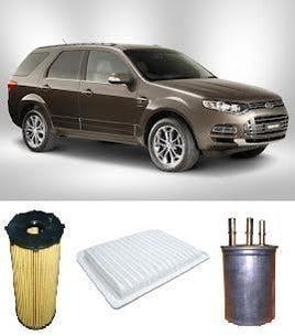KIT8014 FILTER KIT FORD TERRITORY SZ 2.7L 6 CYL 2WD AWD 05/2011-ON  2011-  SZ AWD 2WD Turbo Diesel V6 2.7L 276DT OIL FUEL AIR  LUBE   OIL  FILTER SERVICE KIT