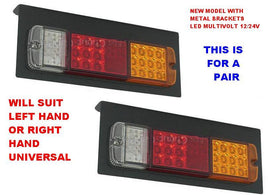 LED8042  1 PAIR LH & RH TAIL LED LAMPS HAND 12V 24V LED STOP TAIL BLINKER REVERSE 3 IN 1 LED804 STOP TAIL BLINKER REVERSE 24 VOLT UTE TRAY HOLDEN FOR TOYOTA MAZDA NISSAN  LED80  LED8041 86200 2410 2411