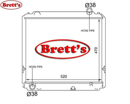 14001.502 RADIATOR FOR TOYOTA DYNA 1995-2002 BU100 BU101 BU110 16400-58420 TOYOTA TRUCK RADIATOR TRUCK PARTS BRAND NEW BUY ON-LINE ONLINE ON LINE NEW TOYOTA DYNA  TRUCK PARTS FOR SALE