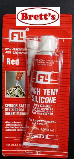 TBSS2-10 85g RTV GASKET RED SILASTIC SEALANT TBSS HI TEMP SENSOR SAFE GASKET MARKER Ideal for timing covers, valve covers, oil pans, both intake and exhaust manifolds and water pumps. Dries securely as a gasket.