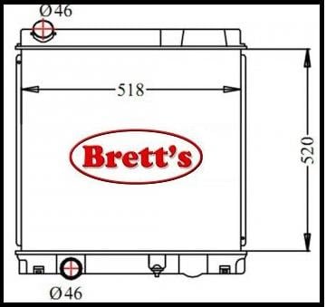 14001.322 RADIATOR MITSUBISHI CANTER MITSUBISHIFE83P FE84P FE85P FE FE ...