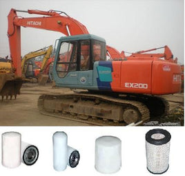KITH002 FILTER KIT SUIT HITACHI EXCAVATOR EX200 OIL - OIL BYPASS - FUEL - AIR OUTER  FILTER KIT SET EX
