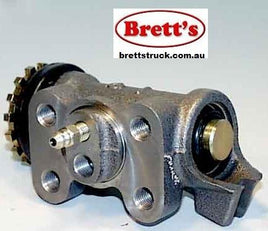 11510.058 RIGHT HAND FORWARD RH FWD  REAR WHEEL BRAKE CYLINDER 1" BORE MAZDA FORD TRADER 0409 FORD TRADER O409   8/1989-2000  O509 8/1989-8/1995  MAZDA T SERIES T3500   8/1989-8/1995  T4000 5 STUD 1989-2000