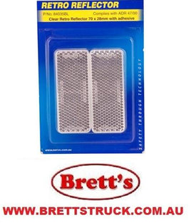 LED7030W TWIN PACK WHITE REFLECTOR 70MM X 30MM ADHESIVE 7030 7030W 7030WB GENUINE LED AUTOLAMPS  84035  84035BL Features & Benefits  2 Pack 70 X 30 mm rectangle Self adhesive Complies with adr Non fade NOT NARVA LED AOTOLAMPS