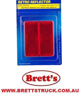 LED7030R TWIN PACK RED REFLECTOR 70MM X 30MM ADHESIVE 7030 7030R 7030RB GENUINE LED AUTOLAMPS  84037  84037BL Features & Benefits  2 Pack 70 X 30 mm rectangle Self adhesive Complies with adr Non fade NOT NARVA LED AOTOLAMPS