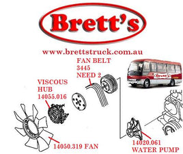 Me418352 FAN BLADE MITSUBISHI FUSO TRUCK PARTS| Brett's Truck Parts & All Filters