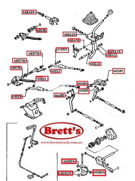 SPEC 12232.509 GEAR LINKAGE KIT BUSH SET OVERHAUL YOUR SLOPPY GEARSHIFT MAZDA FORD TRADER ALL MAZDA T MODELS 1981-    T3500 SL 3.5L 1984-7/1989 TWIN ROUND HEADLAMPS  T3500 TURBO SL 3.5L 1984-7/1989    T3500 SL 3.5L