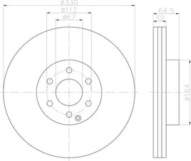 8DD355109421 54199  HELLA PAGID BRAKE DISC ROTOR FRONT MERCEDES-BENZ CLS (C219), 10/04 - 12/10 E-CLASS (W211), 03/02 - 12/08 E-CLASS T-Model (S211), 03/03 - 07/09 GLK-CLASS (X204), 06/08 -  BBDC GLK  X204   04/12 -