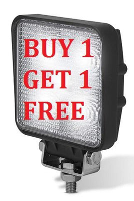LED1105FBM 12V / 24V MULTI VOLT LED SQUARE  WORK LAMP  FLOOD LAMP 12VOLT 24VOLT  BRIGHT  ORDER 1 AND WE WILL SUPPLY EXTRA 1 FREE 1105FBM