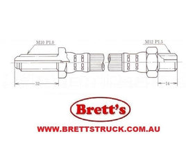 11512.105 HINO FRONT  HYD HOSE HYDRAULIC BRAKE HOSE FD GD 91-03   9004-72190  9004-72199 9004-72253 9004-75011   S9004-72190   SZ940-72043   SZ940-72088  SZ940-72088P Miyaco | BH-4561  BH-4563  BH26068  SH80827S  SH81077  SH81077S TOKICO | H8025