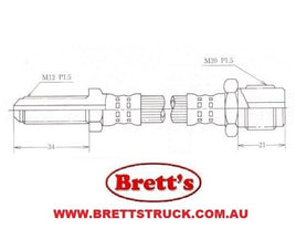 SPEC 11512.201 ISUZU FRONT / REAR BRAKE HYD HOSE HYDRAULIC Jan 81~TD/TP/SLR/SPR/SMR  1-09364-090-1 ISUZU | 1-09364-091-0   1-09364-091-1   1-09364-206-0 1093642060
