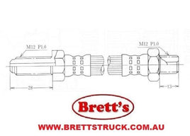 11512.010 NISSAN UD FRONT / REAR BRAKE HYD HOSE HYDRAULIC LINE  Front HoseJan 82~Dec 885.6CK80RHD Miyaco | BH-9005 Miyaco | BH-9022 NISSAN | 46201-00Z09  46201-30Z02 46201-Z0002 46201-Z2008  46201-Z5007 seiken | SH51077