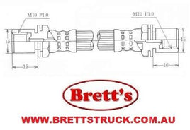 11512.503 FOR TOYOTA DYNA COASTER FRONT / REAR BRAKE HYD HOSE HYDRAULIC LINE     90947-02249   90947-02547  90947-02566  BU88     BU211     BU211   Jan 95~Dec 98    3.7 Turbo    BU212