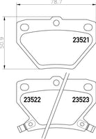 8DB 355 017-221 DISC PAD SET REAR WITH ACOUSTIC WEAR WARNING  ECHO (SCP1_, NLP1_, NCP1_), 04/99 - 1.309/03 - 12/04 MATRIX   1.8 VVTi 4WD 09/01 - 02/04  ADB1429 DB1429 GDB3243 DB1429HD 8DB355017-221