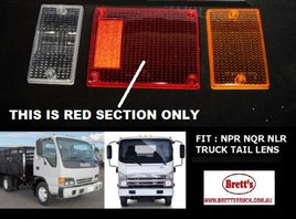 15441.009 RH RIGHT HAND REAR RED STOP TAIL LENS FSR NPR FTR DUTRO HINO ISUZU COVER 2R0408RH 8942575100 81551-37110 8941786240 220-21366R  SUIT 15440.009