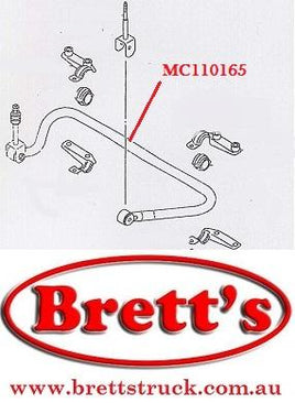 ZZZ MC110165 FRONT STABILIZER CANTER FE647 1996- CREW CAB DUAL CAB WITH EYE BUSHS MC110165 FRONT STABILISER
