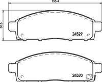 8DB 355 013-221 DISC PAD SET  FRONT WITH ACOUSTIC WEAR WARNING T1688 24529  DB1774 4605A198 MITSUBISHI 4605A284  MZ690356 MITSUBISHI L 200 (KB_T, KA_T), 11/05 - 2.4 4WD09/09 - 12/1294 Fitting Position