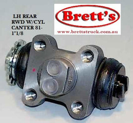 11510.047 LH LEFT REAR REARWARD RWD W/CYL WHEEL CYLINDER CANTER 1981- 1"1/8  MITSUBISHI/FUSO CANTERFE534  FE537  FE211  FE639  FE647 FG639  FE334 FE647  FE637 FE649  FE444 FE439 FG649  FE214 FE649  FG439  FC432  FG637  FG637 FG84D FC211