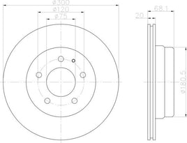 8DD 355 101-771 REAR Brake Disc   DBA2852  8DD355101-771 50425 BMW 7 (E32), 09/86 - 09/94 740 i,iL V804/92 - 09/94210 Fitting Position Rear Axle 750 i,iL V1209/87 - 09/94220