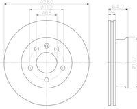 8DD355102-631 Front Brake Disc ROTOR VOLKSWAGEN EUROVAN / CARAVELLE IV Bus (70XB, 70XC, 7DB, 7DW), 09/90 - 04/03 EUROVAN IV Box (70XA), 07/90 - 04/03 TRANSPORTER Standard Passenger Van, 09/90 - 12/03 DR449 DBA449
