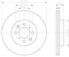 8DD 355 118-401 Front Brake Disc  ROTOR  8DD355118-401  LOTUS MG MG ZR, 06/01 - MG ZS Saloon, 07/01 - ROVER