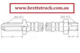 BH26106F HINO REAR BRAKE HYD HOSE HYDRAULIC LINE HINO KR KR360  9004-72175   L=550MM FD3W FD FD3 1991- HAWK HINO FD16 FD164L FD166L FC4J FD3H FE3H 91- FE3
