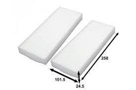 AC2507SET CABIN AIR FILTER NISSAN NAVARA D40    SET OF 2 WACF0070 D40 SERIES VQ40 ENG 6CYL 4.0L   D40 SERIES YD25 YD25 E 4CYL 2.5L   PATHFINDER R51 SERIES VQ40 ENG 6CYL 4.0L   R51 SERIES YD25 ENG 4CYL 2.5L PATHFINDER R51   YD25 ENG 4CYL 2.5L