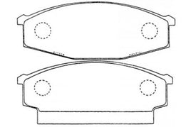 11522.401 DISC PAD SET FRONT NISSAN Atlas Condor   Front Axle Brake    Nov 86~Jan 92    2.7 L    AF22W     Front Axle Brake    Nov 86~Jan 92    2.7 L    KAGF22W     2.7 L    VAGF22W        2.7 L    AGF22W