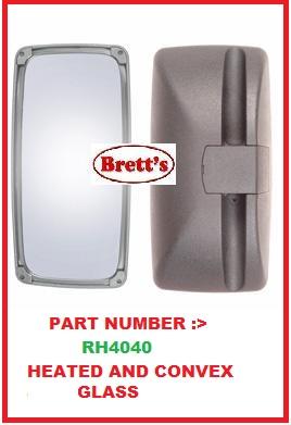 RH4040 MIRROR HEAD   12 VOLT HEATED  CONVEX GLASS   CANTER FUSO 2005-   MITSU FE83D FE84D FE85D 08- 4M50-3AT7 4.9L 2008- MIRROR HEAD 12V HEATER MITSU FE83D FE84D FE85D  FE83D FE84D FE85D  FG84D   FE83P FE84P FE85P -  FE83P FE84P FE85P