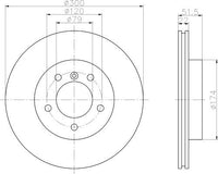 8DD 355 106-551 Front Brake Disc ROTOR BMW 3 Compact (E46), 06/01 - 02/05 3 Convertible (E46), 04/00 - 3 Coupe (E46), 04/99 - DR966 DBA966 8DD355106-551 50448PRO