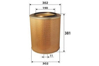 A44001 AIR FILTER FLEETGUARD AF25066 HENGST FILTERE218L IVECO8122408 MAHLE/KNECHTLX 531 MANNC30703 SAAB SCANIA395773 SAAB SCANIA667078 SCANIA395 773 WIX FA7934