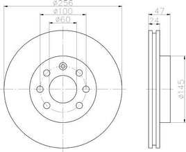 8DD 355 107-151 Front Brake Disc ROTOR DAEWOO ESPERO Saloon (KLEJ), 10/91 - 09/99 NUBIRA (KLAJ), 04/97 - NUBIRA Saloon (KLAJ), 04/97 - NUBIRA Wagon (KLAJ), 04/97 - DR894 DBA894 8DD355107-151 50291