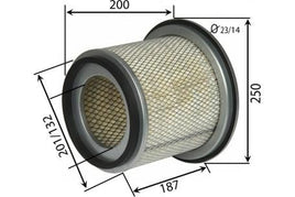 A2503 AIR FILTER NISSAN   PATROL GU SERIES IV TB48DE   4.8L   GU SERIES IV TB48DE ENG  GU SERIES TB45E FA3081 HDA5858  16546VB700 AN161 16546-VB700