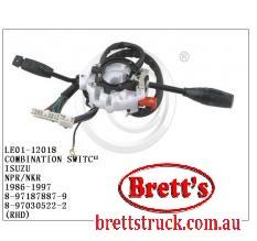 15460.048 ISUZU COMBINATION BLINKER WIPER EXHAUST BRAKE SWITCH ISUZU NPR NKR NQR 1985-1994 NPR66  SUIT N SERIES MODELS  1985-1994 NKR57 4BC2 1985-1987 NKR58   NKR66   NPR57   NPR58  NPR59 NPR66   NPS59