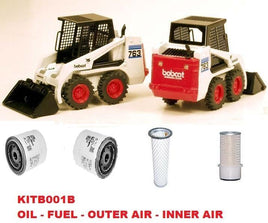 KITB001B FILTER KIT BOBCAT 753 753G 763 763G 763H 773 WITH KUBOTA V2203 V2203E SERVICE OIL FUEL AIR  6900616